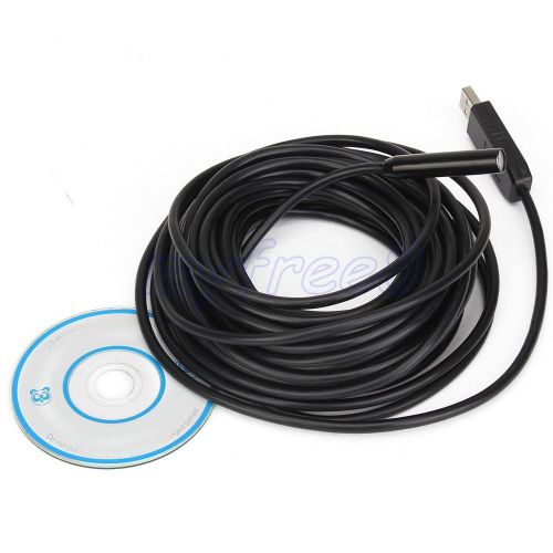 5m hd 720p usb snake pipe endoscope lens 4 leds waterproof inspection camera for sale
