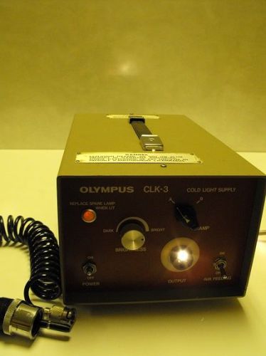 OLYMPUS CLK-3 LIGHT SOURCE GOOD CONDITION WITH OLYMPUS LEAKAGE TESTER  AC10-LK