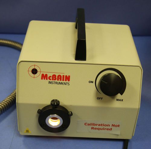 (1) Used McBain FOI-150-UL Fiber Optic Light Source 115 VAC; 60 Hz; 3 Amps
