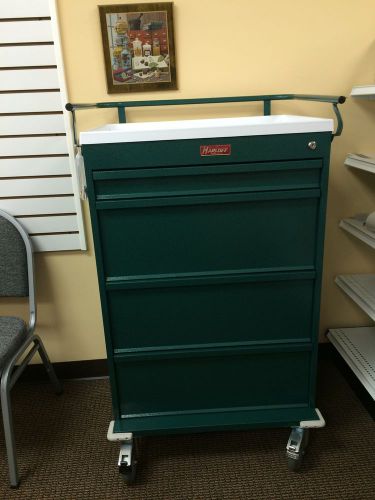 Medication cart with narcotics box by harloff for sale