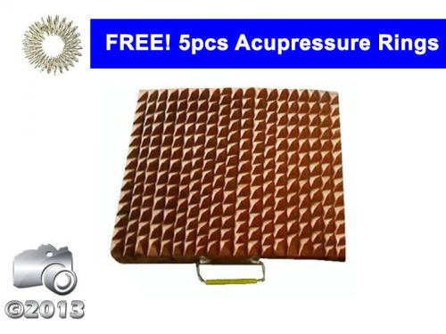 Acupressure new mat yoga wooden massager therapy with free 5 pcs sujok ring for sale