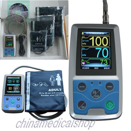 2013 Design 24h Ambulatory Blood Pressure ABPM Holter NIBP MAPA Monitor CE * FDA