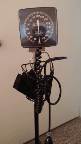 Veridian Healthcare Professional Pedestal Blood Pressure Monitor w/ Stethascope