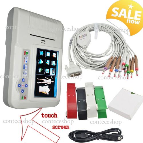 New contec digtal tounch screen usb digital 3/6 channel ecg/ekg,printer,pc sw,ce for sale