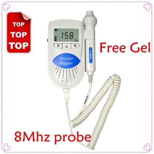 Sonoline B LCD Vascular Doppler 8MHz waterproof Probe, Free Gel, NEW