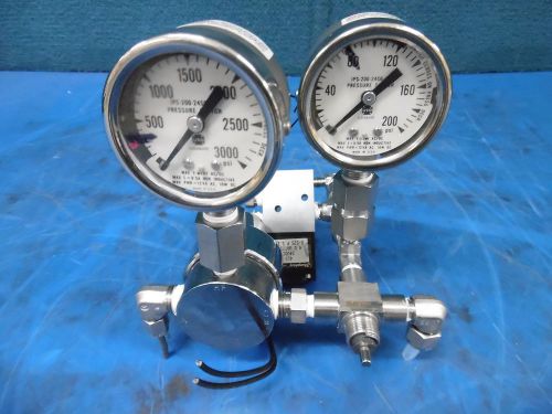 HARRIS MEDICAL GAS REGULATOR MODEL: 1-OXY75P W/ HUMPHREY P.S.1 REGULATOR