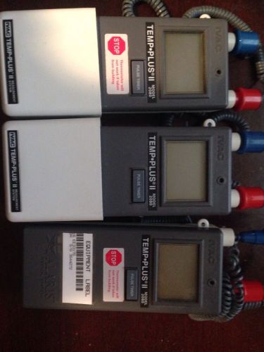 IVAC TEMP PLUS II 2080d Thermometer Lot Of 3