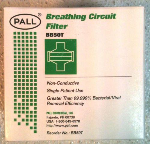 LOT OF 10 Pall Breathing Circuit Filter BB50T BRAND NEW