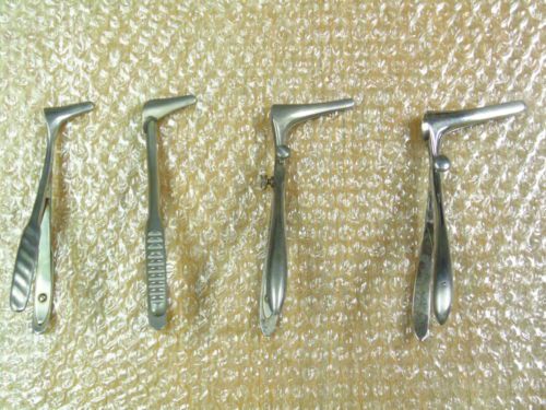 Lot of 4 Nasal Speculums: Miltex MH20-2 &amp; MH20-29, Storz N2106 &amp; Dittmar 682-215