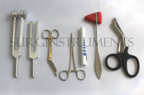 7 piece medical kit - diagnostic emt nursing surgical ems student paramedic for sale