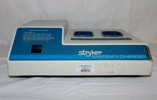 Stryker system ii 2 bay battery charger unit for sale