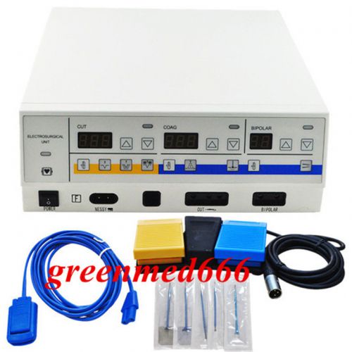 High frequency electrosurgical unit diathermy machine cautery machine with alarm for sale