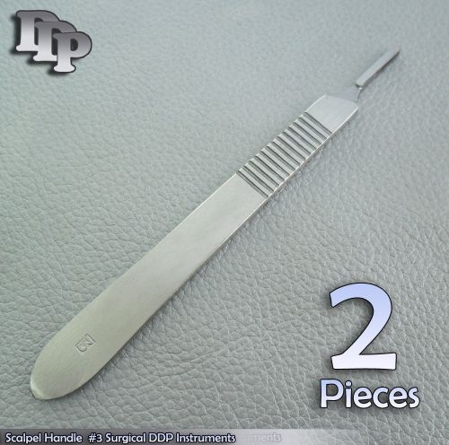 2 Pieces Scalpel Handle Surgical Dental Veterinary Instrument #3