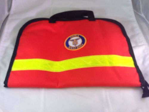 Orange EMT Dyna Medic Bag With Reflecrove Stripe And Patch