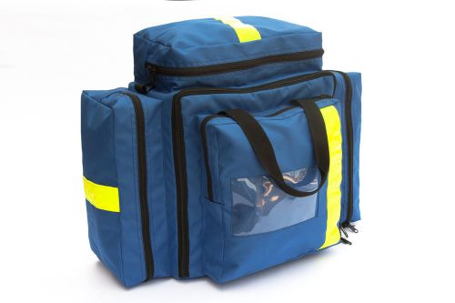 Royal Blue Pediatric Airway Pack 7 color Zipper Pouches Reflective Tape 18X15X9