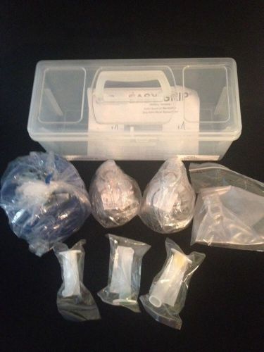 New o-two adult resuscitator kit w/bag, masks, airways &amp; case 01bm2000-m unit 1 for sale