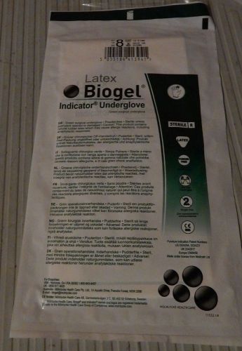 42 Pairs Latex Biogel Indicator Underglove Sterile Size 8