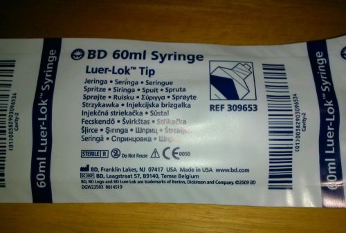 BD 60ml Syringe Luer-Lok Tip (Lot of 20)