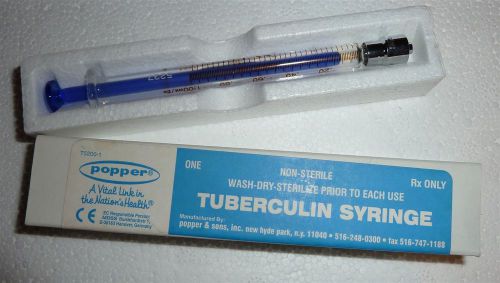 New popper 5213  1cc perfektum glass tuberculin syringe for sale