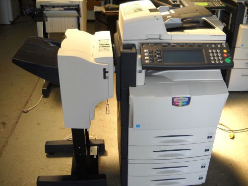 Kyocera km-c3225e color copier, network printer/scanner with finisher/stapler for sale