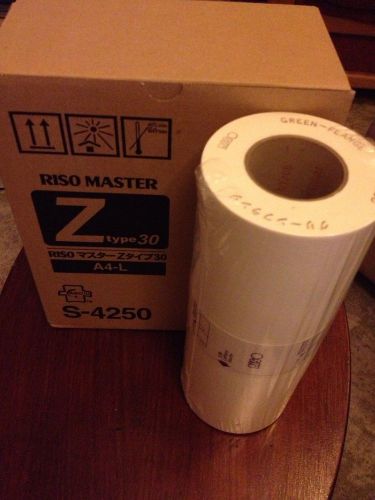 Single Roll Risograph Riso Z30 S-4250 A4-L Master RZ200 EZ