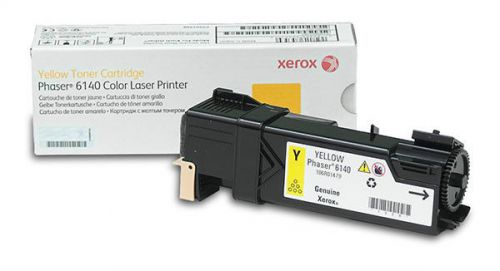 Xerox Yellow toner Cart. for Phaser 6140 printer Pt #106R1479 genuine OEM