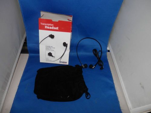 DICTAPHONE TRANSCRIPTION HEADSET 2000031 WITH STORAGE POUCH