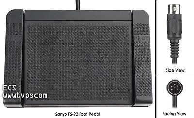 Sanyo fs-92 fs92 transcriber transcription foot pedal for sale