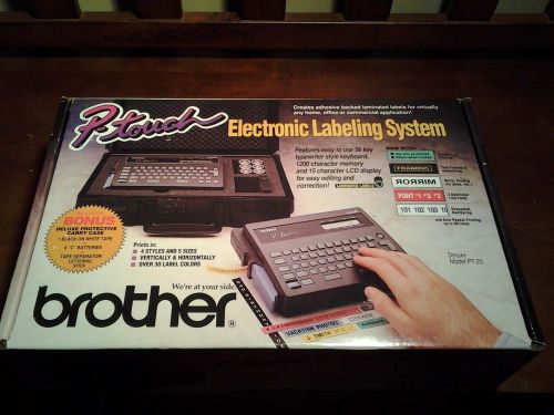 Brother P TOUCH Electronic Labeling System PT-20 PLUS 8 TAPE CASSETTES NEW