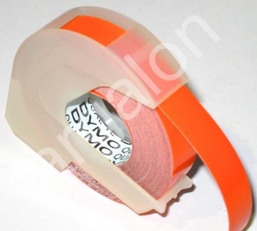 DYMO embossing Tape 5201-04 Glossy Orange 3/8&#034; x 12 Ft NEW Label Labeling