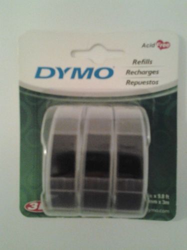 Dymo 3D Embossing Label Refills 3/8 in x 9.8 ft. 3 Pack 1741670 (New)