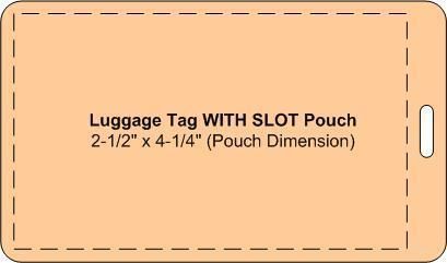 European Large Luggage tag laminating pouch 3&#034; x 4-7/16&#034; 10 MIL school supplies