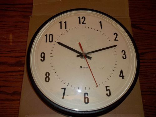 13&#034; Simplex Wall Slave Clock*School Clock*Good Condition* (#232)