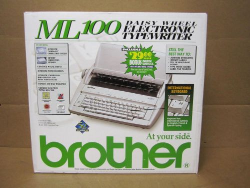 Brother ML100 Daisy Wheel Electronic Typewriter New in Box