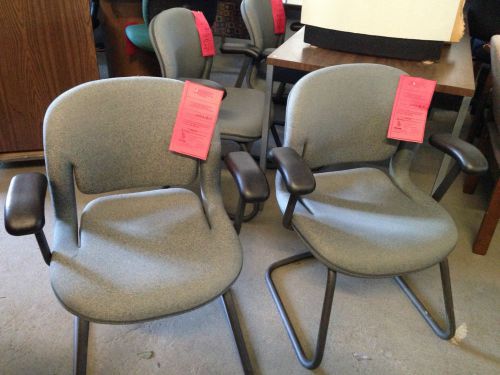 *** guest/side chair w/ sled base &amp; arms by herman miller equa *** for sale