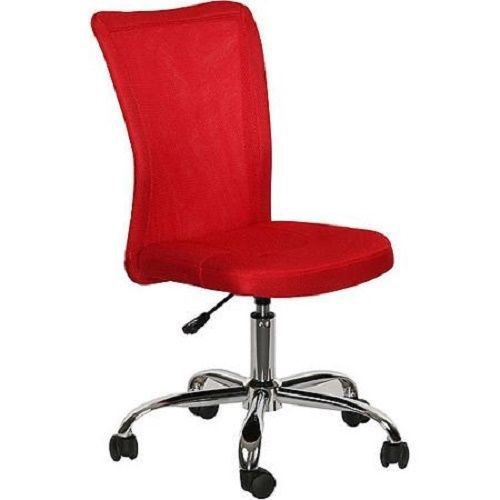 Mainstays Desk Chair Adjustable Seat Comfort Modern Design Red Office Furniture