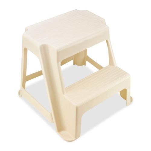 Rubbermaid Two-Step Stool - 2 Step - 300 lb Load - 18.5&#034; x 18.3&#034; x 16&#034; - Bisque
