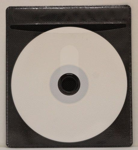 NEW 100 CD Double-sided Plastic Sleeve Black