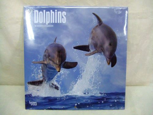 Brown Trout &#034;Dolphins&#034; 12&#034; 2015 18 Month Calendar New Factory Sealed