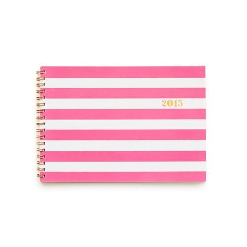 Sugar Paper LA for Target - Pink Striped Organizer Planner 2015 Agenda