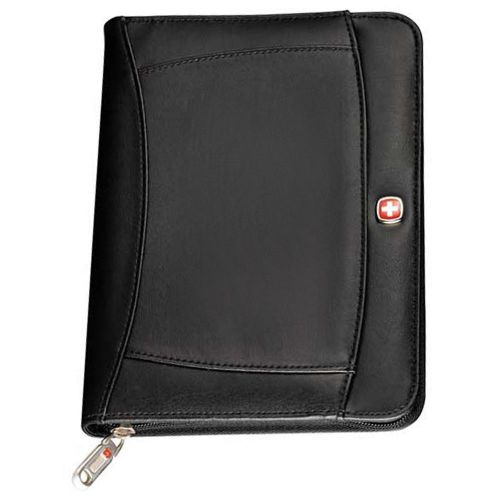 Wenger jr. size zippered around padfolio memo pad black for sale