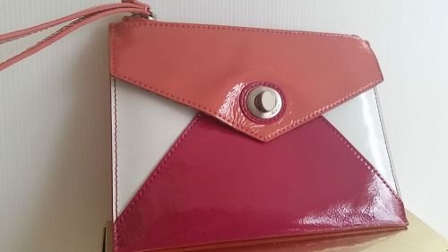 Mimco leather envy envelope pouch holder brand new with tags rrp $149 for sale
