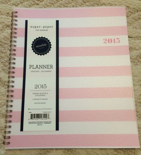 Sugar Paper Los Angeles For Target Large Monthly Pink &amp; White Monthly Planner