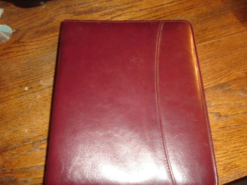 New Office Leather Zipper Cover &#034;AT A Glance&#034; Daily Planner &amp; Organizer.