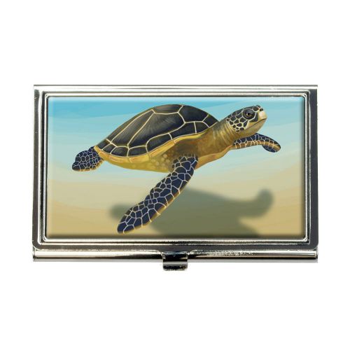 Sea turtle business credit card holder case for sale