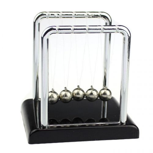 Physics Science Accessory Desk Toy  Newton&#039;s Cradle Steel Balance Ball Trendy