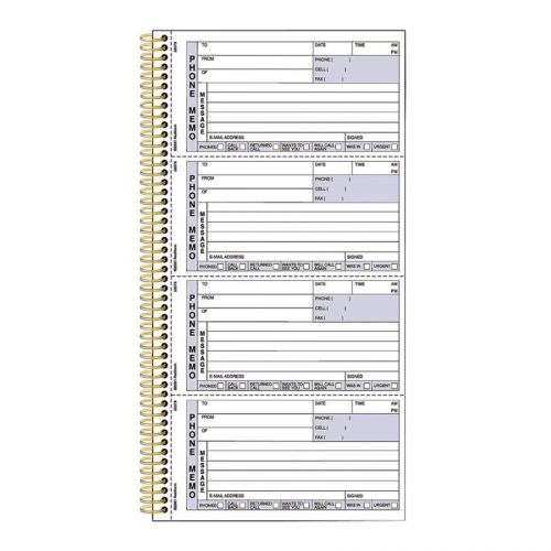 Rediform gold standard telephone message book - 600 sheet[s] - spiral (red50079) for sale