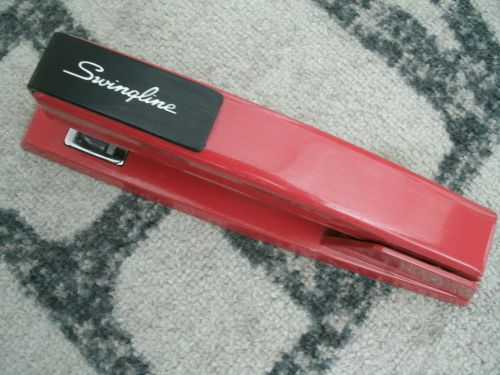 Vintage Red Swingline Heavy Duty Stapler 94-41 Made In U.S.A. - FREE SHIPPING!