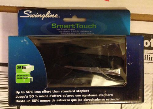 Swingline black and gray smart touch stapler, 25 sheet - brand new 66508 for sale