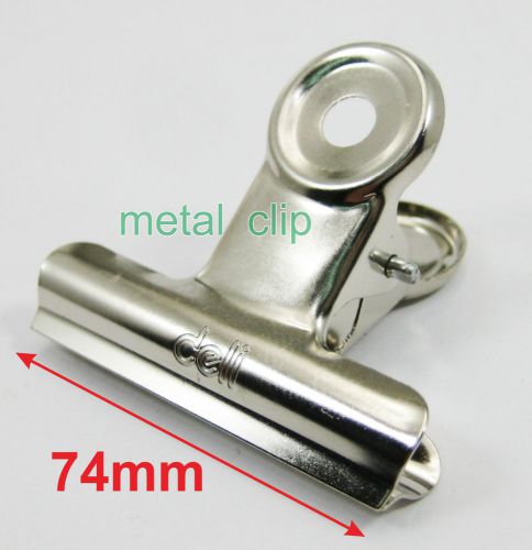 Metal Clips 6 pcs (Big Large) width 74mm Office Stationery Holder Paper other